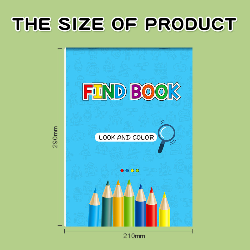 Children's Coloring Book, Concentration Practice Workbook