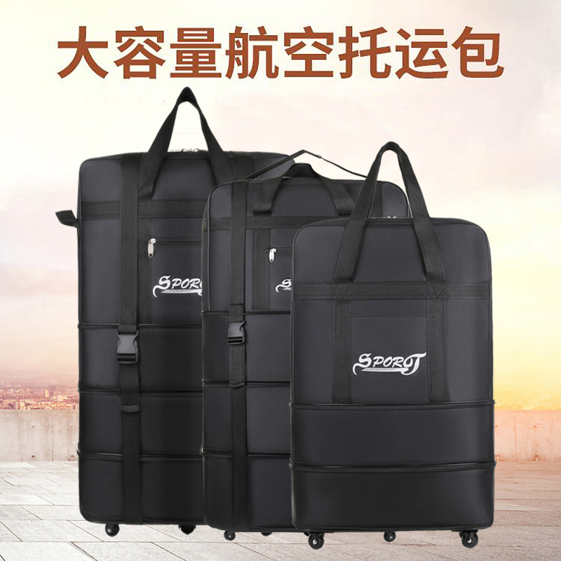 New style travel bag for air travel, large capacity, fashionable, universal sports and fitness bag, portable storage bag, for moving.