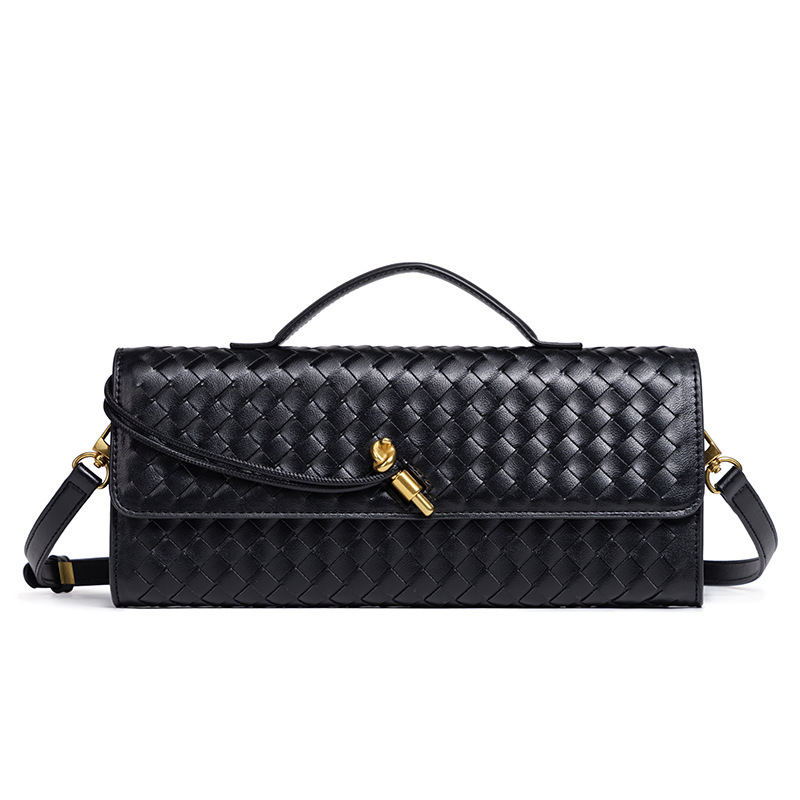 [Grenzüberschreitend spezial] Nische Webstoff Schulter-Akkordeon-Tasche, modische horizontale Handtasche, vielseitige Damen-Umhängetasche - 6