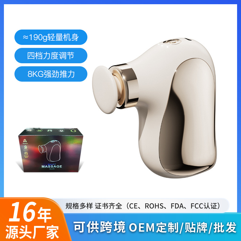 Mini Fascia Gun Muscle Relaxation Massager Men Women Portable Pocket Single Head Massager Cross-Border