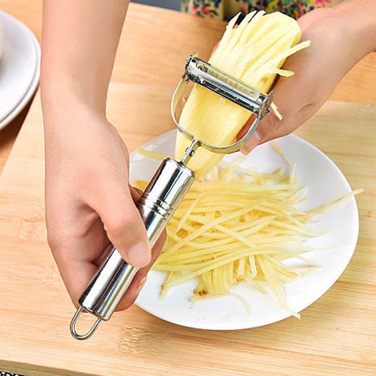 Stainless steel multi-functional vegetable peeler