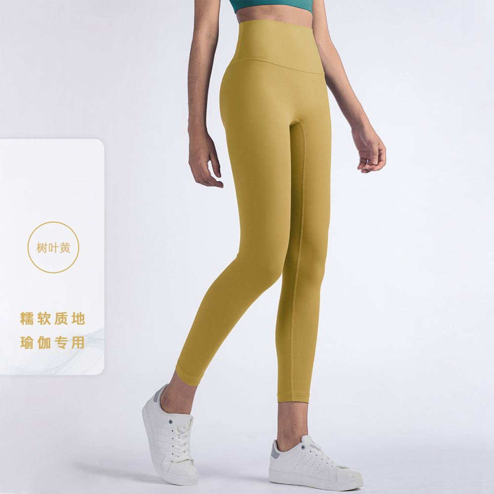Stokta açık hava sporları yoga pantolonları, dikişsiz fitness yoga pantolonları, kadınlar için yüksek belli popo kaldırıcı yoga pantolonları