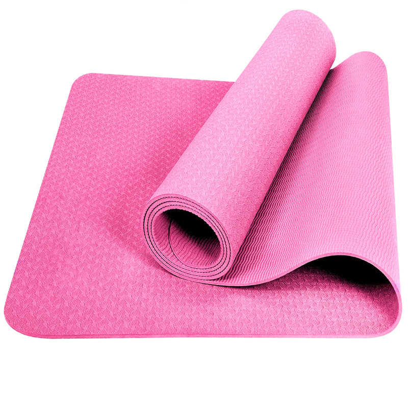 TPE-Yogamatte 6mm rutschfest und geruchlos, einfarbig - 6