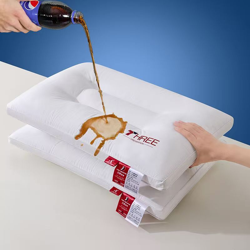 Three-protection pillow dirt-isolating adult hotel