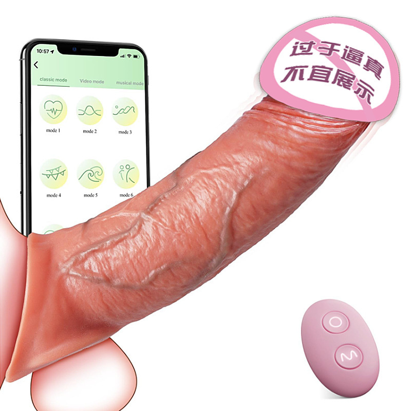 Penis Sleeve Vibrating Electric Smart Egg Vibrator G-Spot Vibration Masturbation Fishtail Vibrating Egg Women's Discreet Wearable
