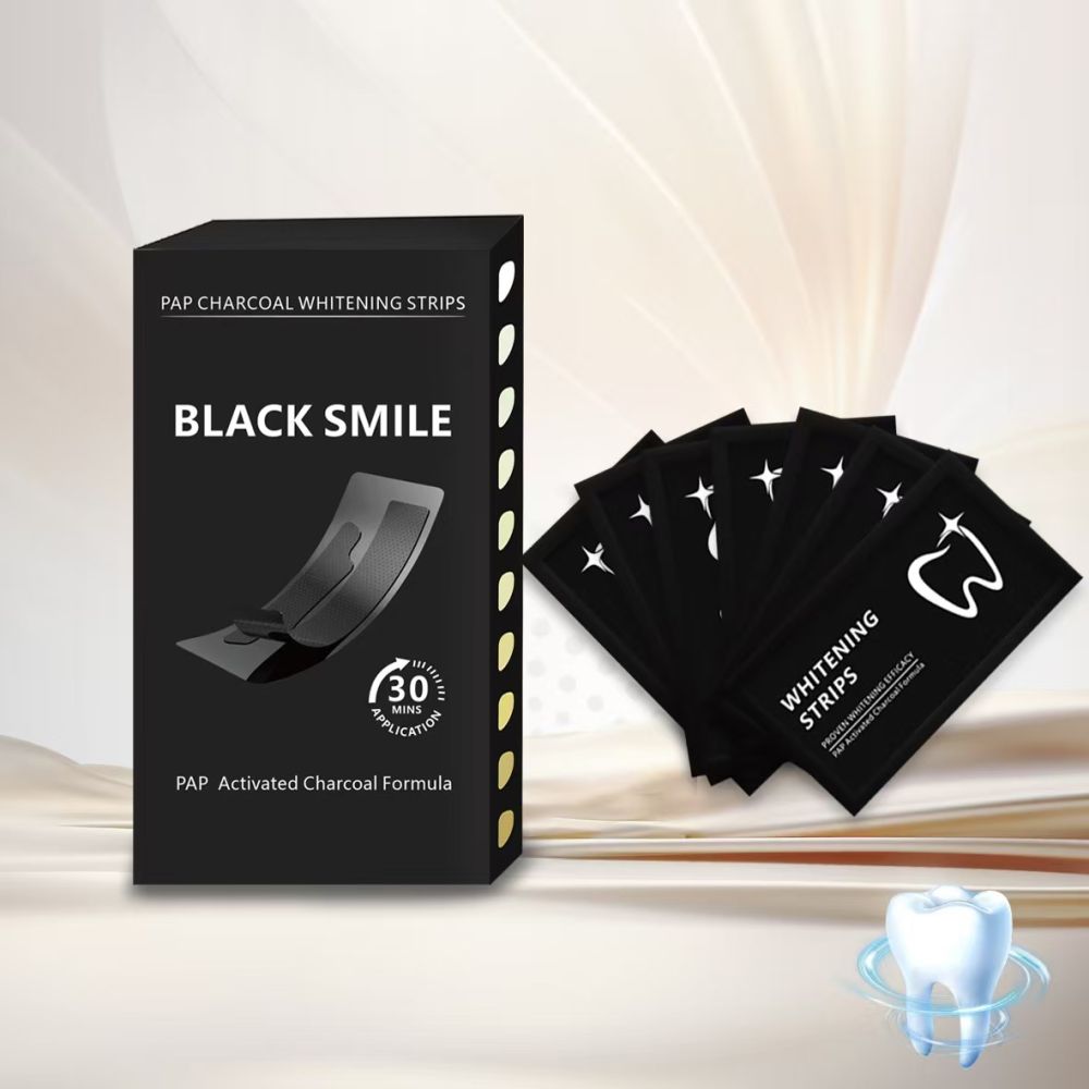Bamboo Charcoal Teeth Whitening Strips, Activated Charcoal