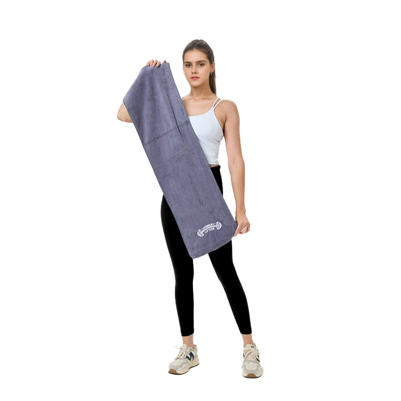 Gym Sports Sweat-Absorbent Quick-Dry Towel Microfiber Yoga Mat Towel Multifunctional Solid Color Sports Towel Custom Logo - 8