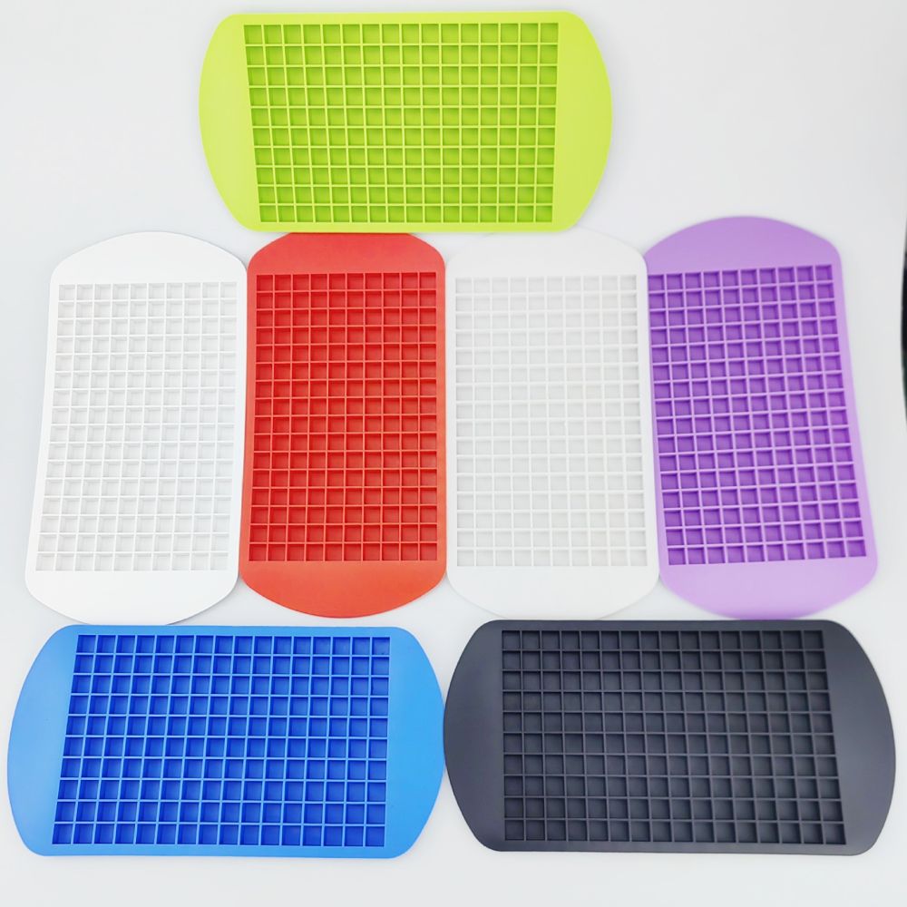 Food Grade 160 Grids 1 cm Small Square Silicone Ice Cube Mold Home Easy Clean Shaved Ice Ice Box Mold - 12