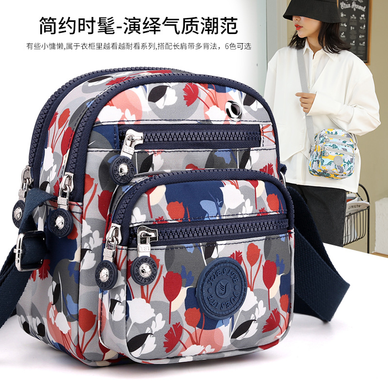 New Oxford Fabric Women's Mini Casual Crossbody Phone Bag Fashion Nylon Bag Single Shoulder Adjustable Waterproof Canvas Bag - 1