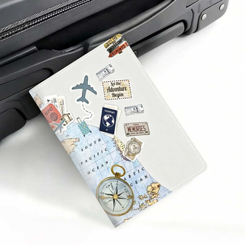 Girls multi-slot PU leather wallet with passport compartment