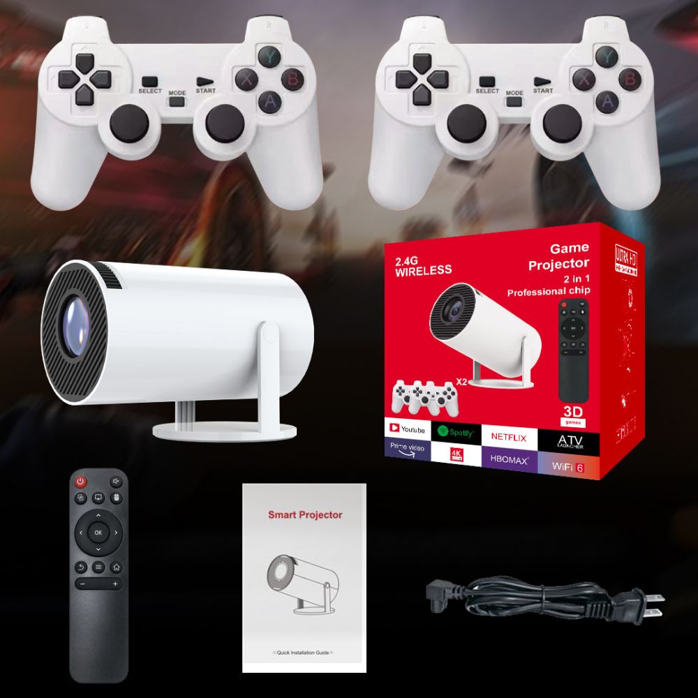 Cross-border Popular M300MAX Portable Home Projection Gaming Console 4K Quality RK3326H713 Chip Stable