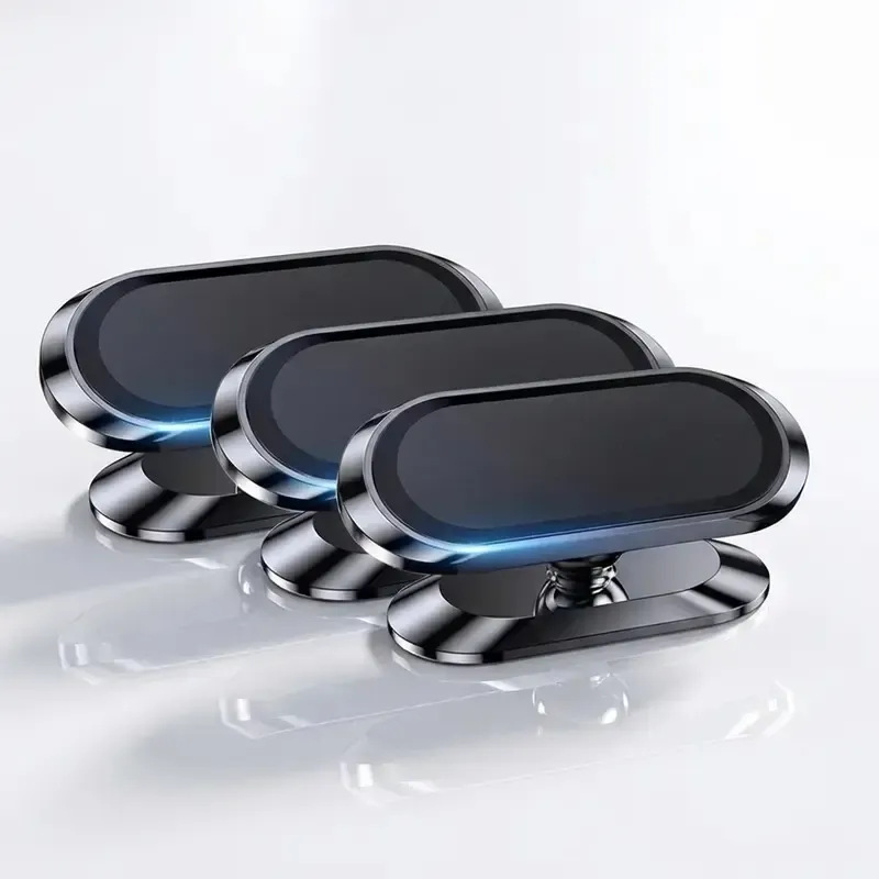 Strong Magnetic Car Phone Holder, Metal Adhesive Mount, Rotatable