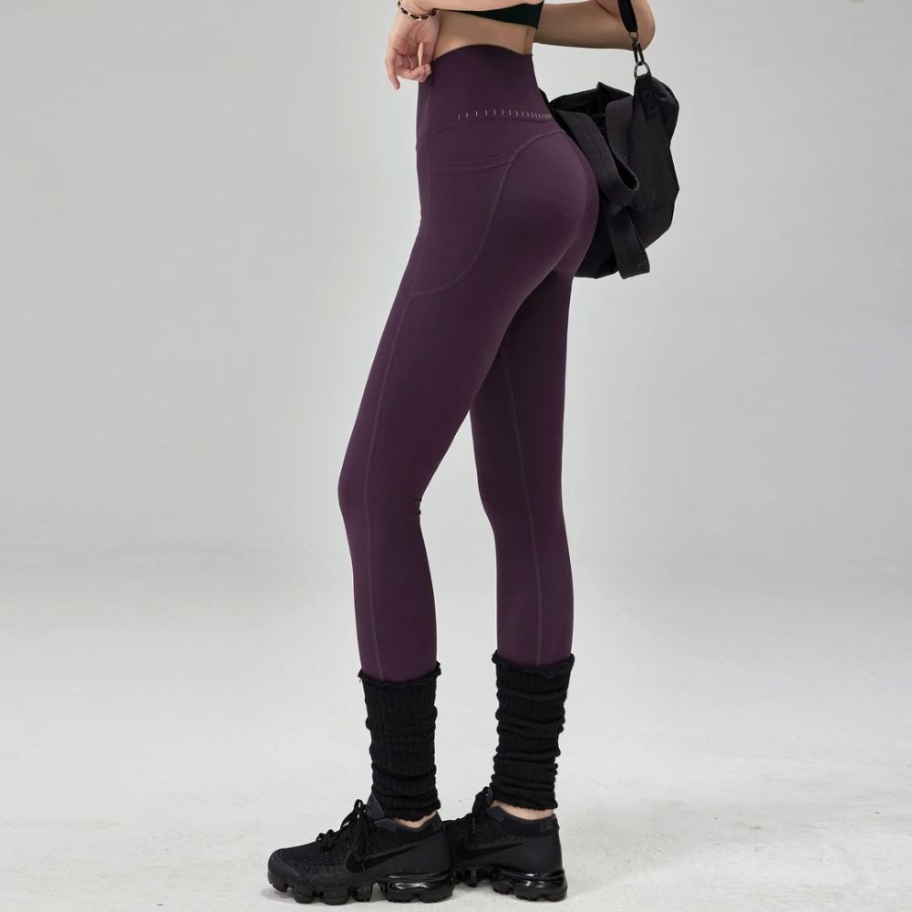 American O-seam yoga leggings, high waist, belly control, butt-lifting - 1