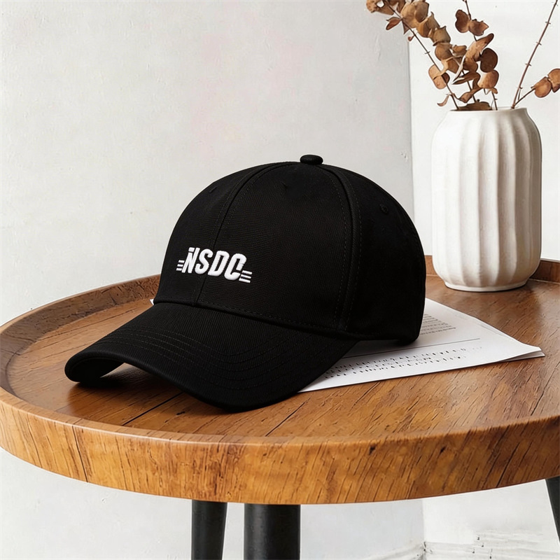 Baseballkappe Herren modisch Trend Ananas-Stoff Buchstaben-Logo Alltag vielseitig steife Kappe breite Krempe verkleinert Gesicht Enten-Schirmmütze - 13