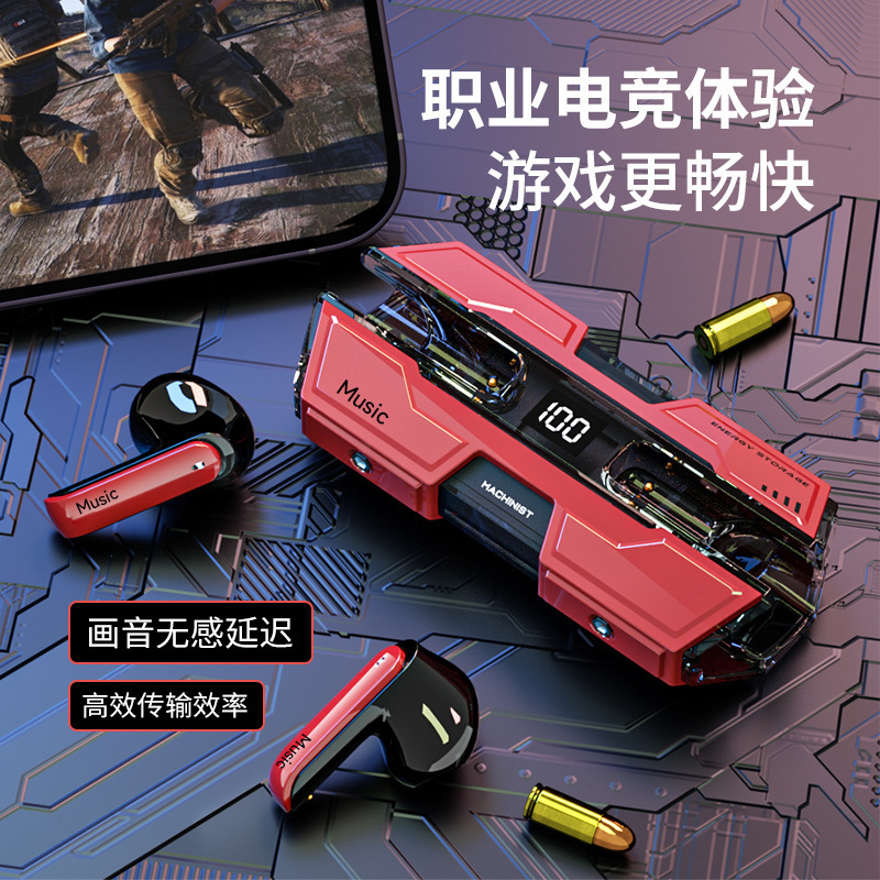 TWS-Bluetooth-Ohrhörer 5.3 niedrige Latenz Gaming Digital-Display