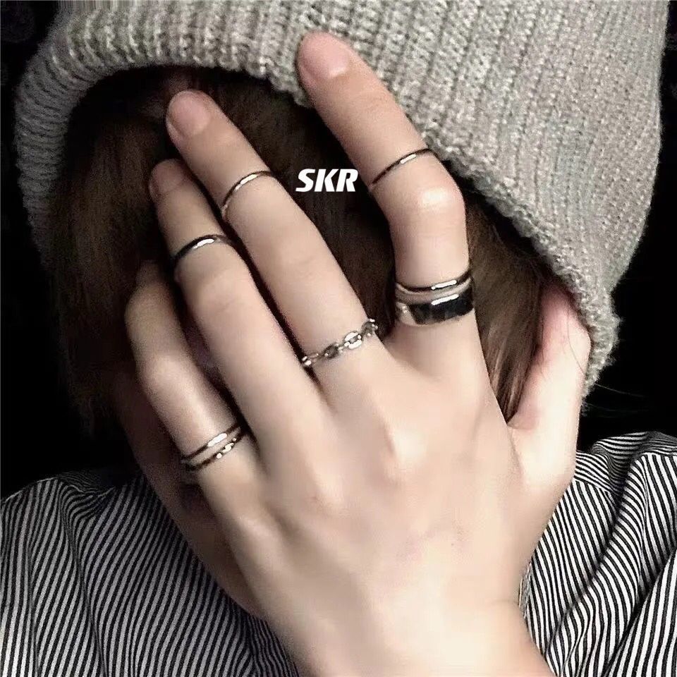 Adjustable Open Ring, Minimalist Unisex, Hip-Hop Retro Style