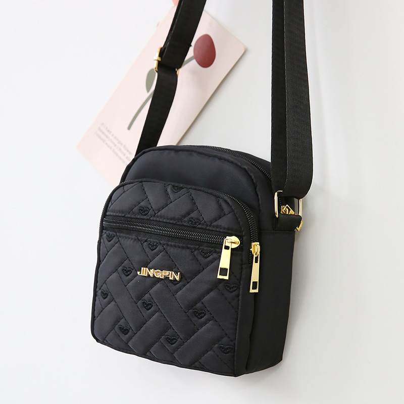 Modische vielseitige kleine Tasche Damenumhängetasche neues Nylon-Segeltuch-Täschchen Damen Geldbörse Handytasche Mini-Schultasche - 8