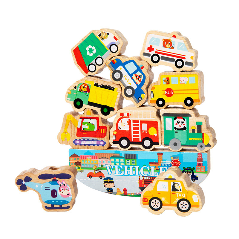 2-in-1 Lacing and Stacking Game, Ages 2-6, Large Beads