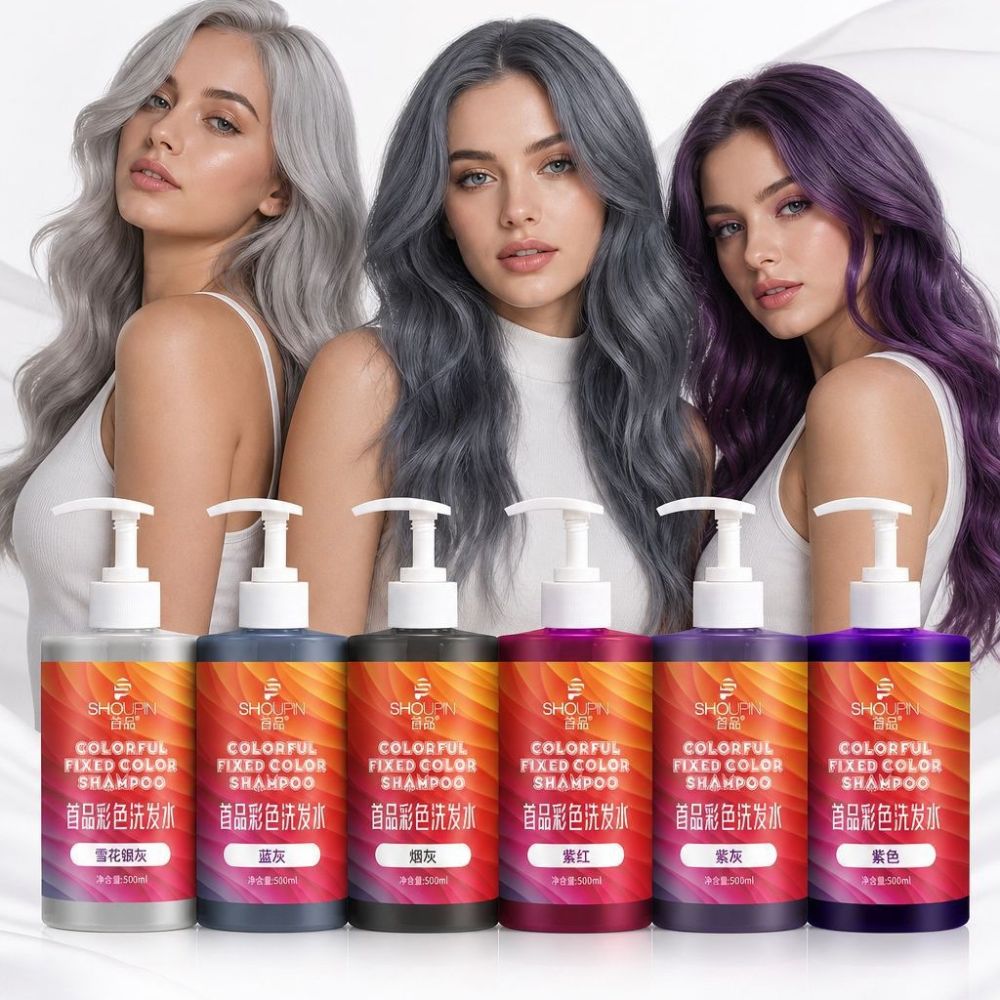 Шампунь для защиты цвета 500 мл Color Refresh Shampoo, доступно несколько цветов, индивидуальная обработка Gray