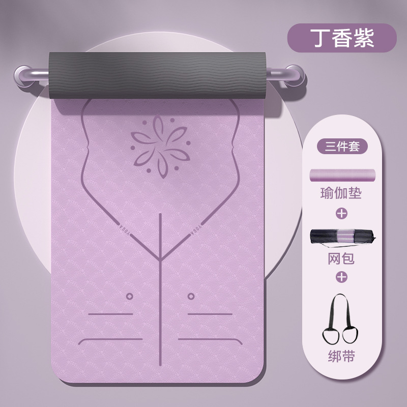 Kaymaz tpe yoga mat kalınlaşmış 10mm fitness matı ev ses yalıtımı şok emme koşu spor dans matı özelleştirme - 8