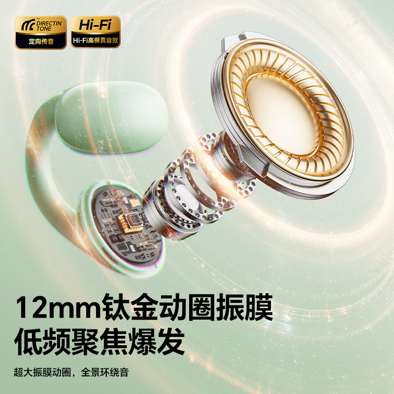 Remax New Open-Ear OWS Clip-On Wireless Bluetooth Earphones, No Sound Leakage, Mobile Music Wireless Earphones, Ear Clip