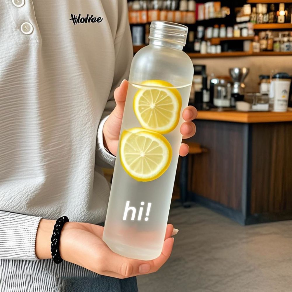 Xiaohongshu Same Style High-Quality Time Scale Cup Unisex Car Water Bottle Frosted Plastic Leak-Proof Tritan Drinking Cup