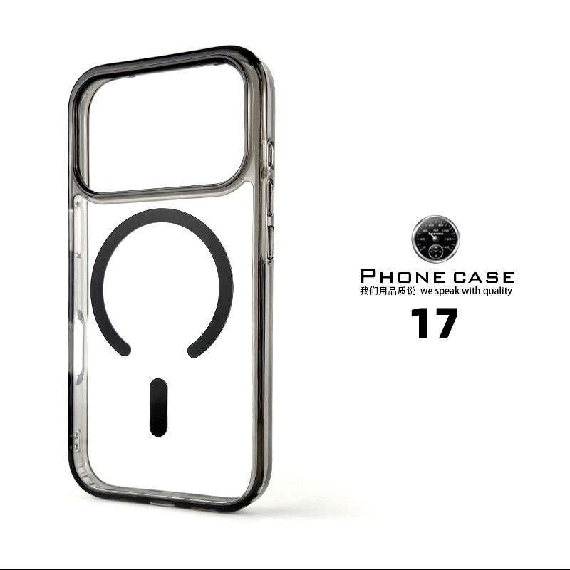 iPhone 18 Pro için şeffaf manyetik telefon kılıfı, 2.0 mm