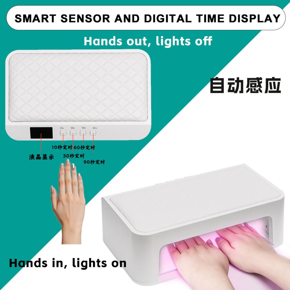 Çok fonksiyonlu UV/LED tırnak lambası hand yastıklı - 1