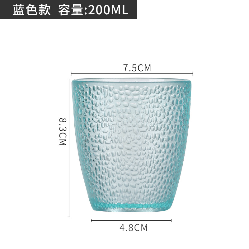 Acryl-Becher Kunststoff transparent farbig Trinkbecher kreativ bruchsicher Haushalt Set Restaurant Bierglas Wasserglas Teetasse - 10