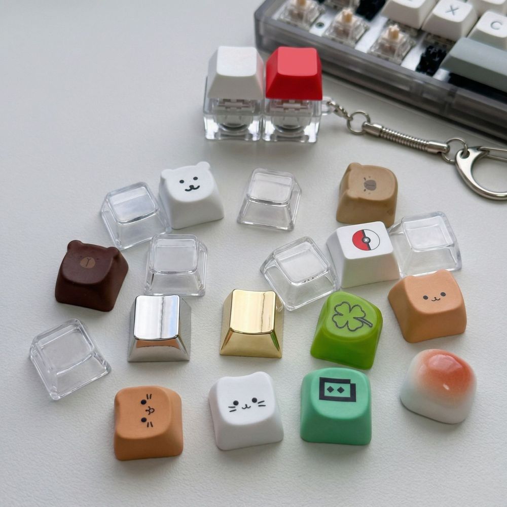 客制机械键盘按键MOA原厂OEM键帽定制印花透光雕刻PBT单个Keycaps