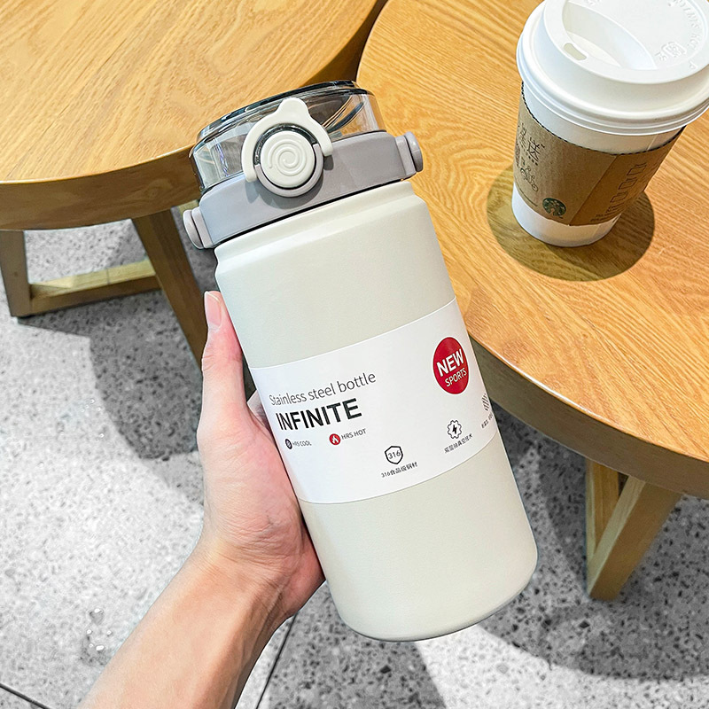 Komfortable und elegante, große Thermoflasche, einfache und tragbare Geschenk-Wasserflasche für Sport- und Outdoor-Nutzung - 8