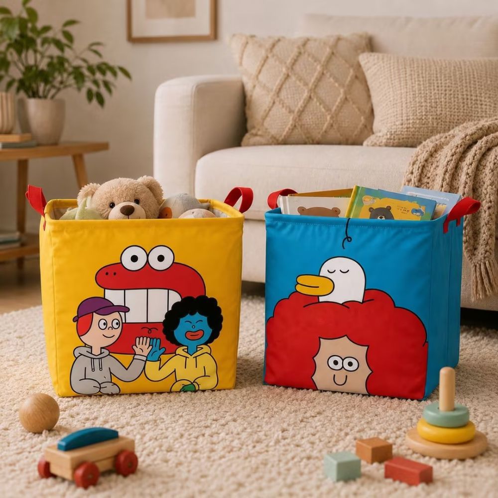 Foldable Car Trunk Organizer Basket, Large Capacity Storage Box