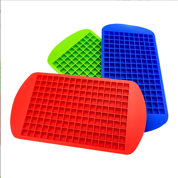 Food Grade 160 Grids 1 cm Small Square Silicone Ice Cube Mold Home Easy Clean Shaved Ice Ice Box Mold - 8