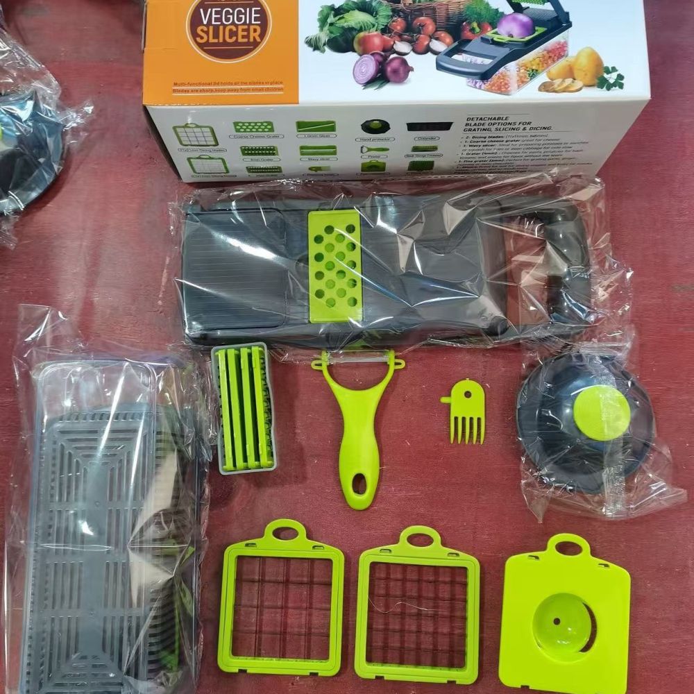 Multifunctional vegetable cutter, kitchen potato slicer, grater, vegetable chopper (cross-border Amazon product) - 11