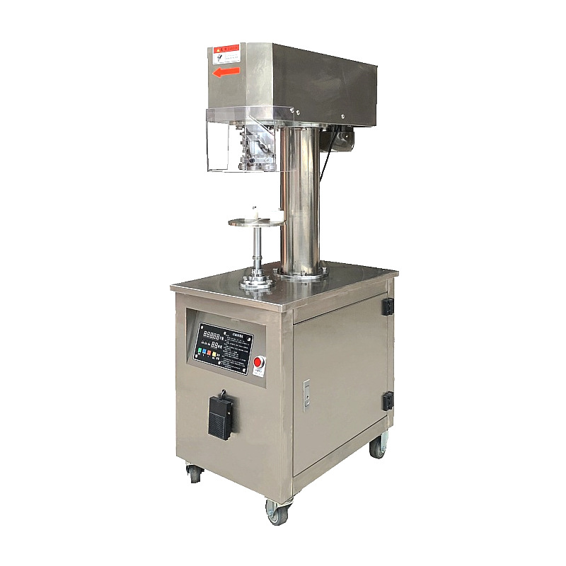 Semi-Automatic Vertical Can Sealing Machine for Tinplate and Plastic Cans
