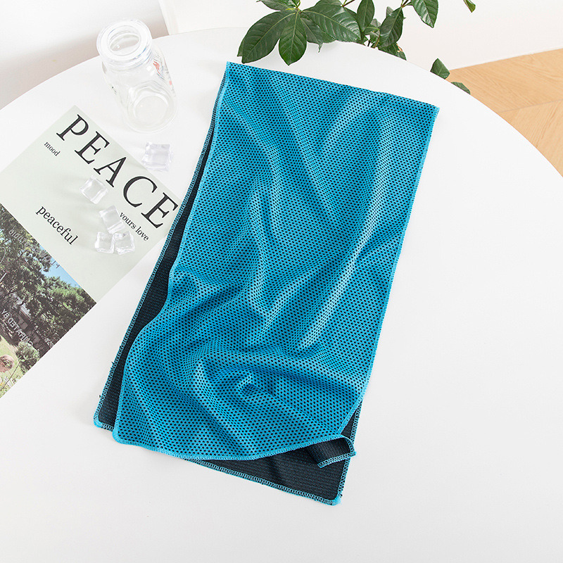 Cross-border sports cold-sensing quick-dry towels wholesale wristbands sweat-absorbent cooling towels outdoor running fitness sweat-wipe cooling towels - 7