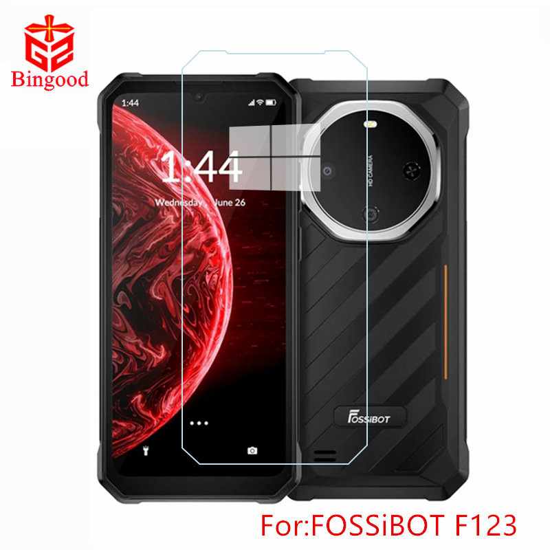 Mobile Phone Tempered Glass Screen Protector for FOSSiBOT F123 Screen Protector Cross-border Accessories Clear Film In Stock