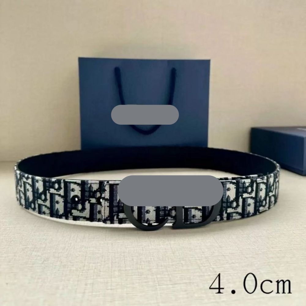 New CD Letter Buckle Genuine Leather Belt Men's Flat Grain First Layer Cowhide Casual Versatile Trendy Business Men's Waist Belt