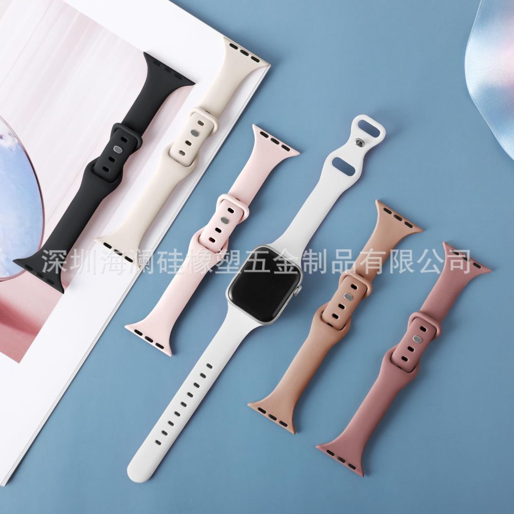 【Sofort lieferbar】Silikon-Armband für Apple Watch Serie, Modell Xiaomanyao, Apple Watch Armband