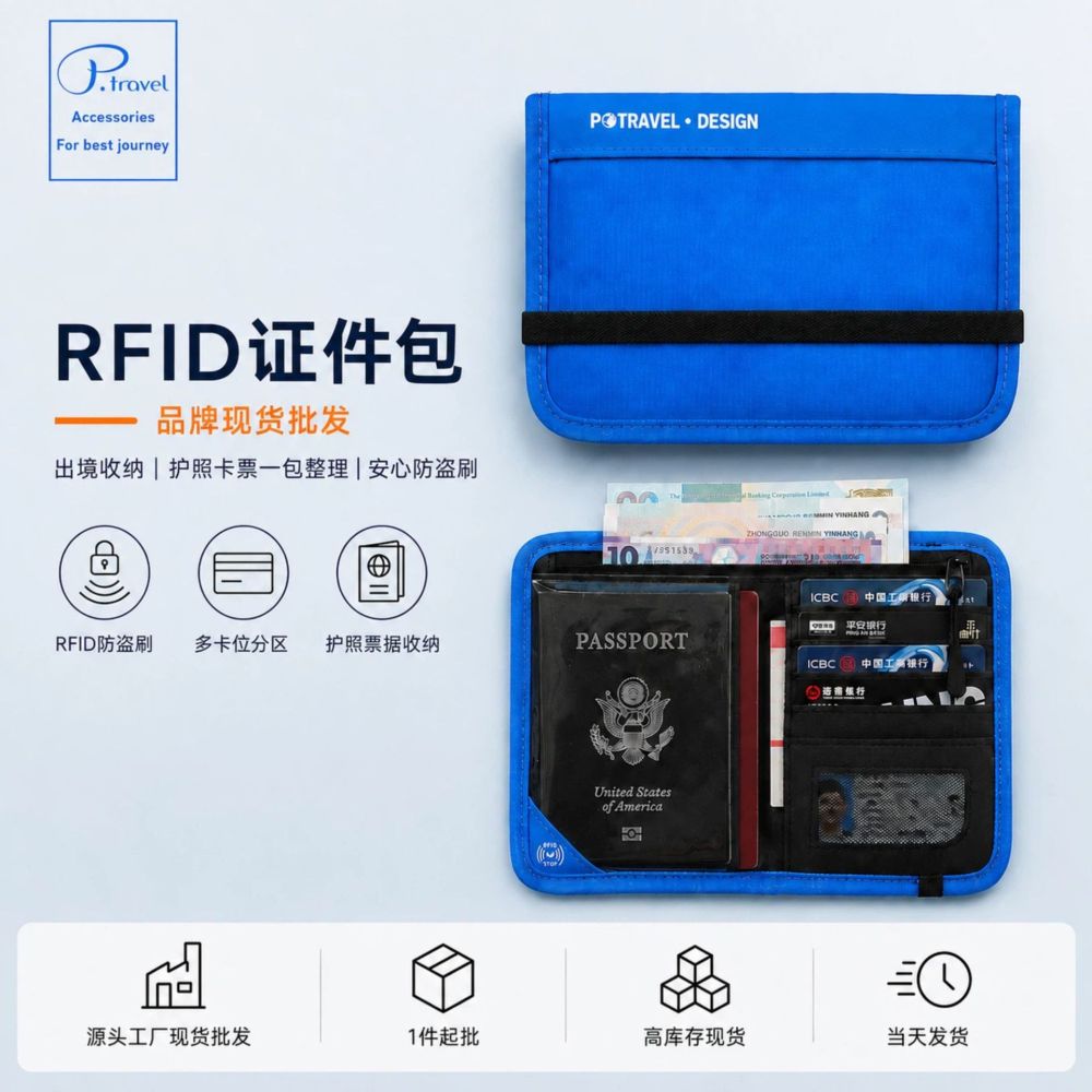 RFID Nylon Reisepassetui, Entmagnetisierungsschutz, Diebstahlschutz