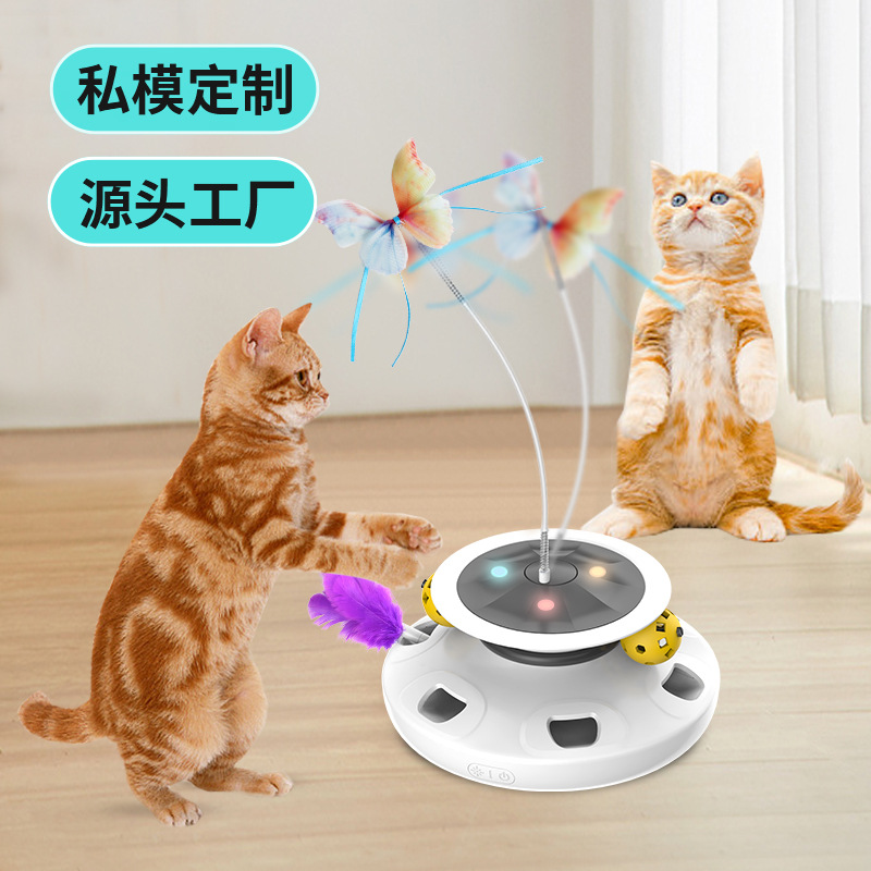 Sınır ötesi popüler kedi kızdırma çubuğu, elektrikli kedi oyuncak pikap, otomatik kedi teaser, kedi oyuncak, kendi kendine zevk ve sorgun giderici kedi oyuncak