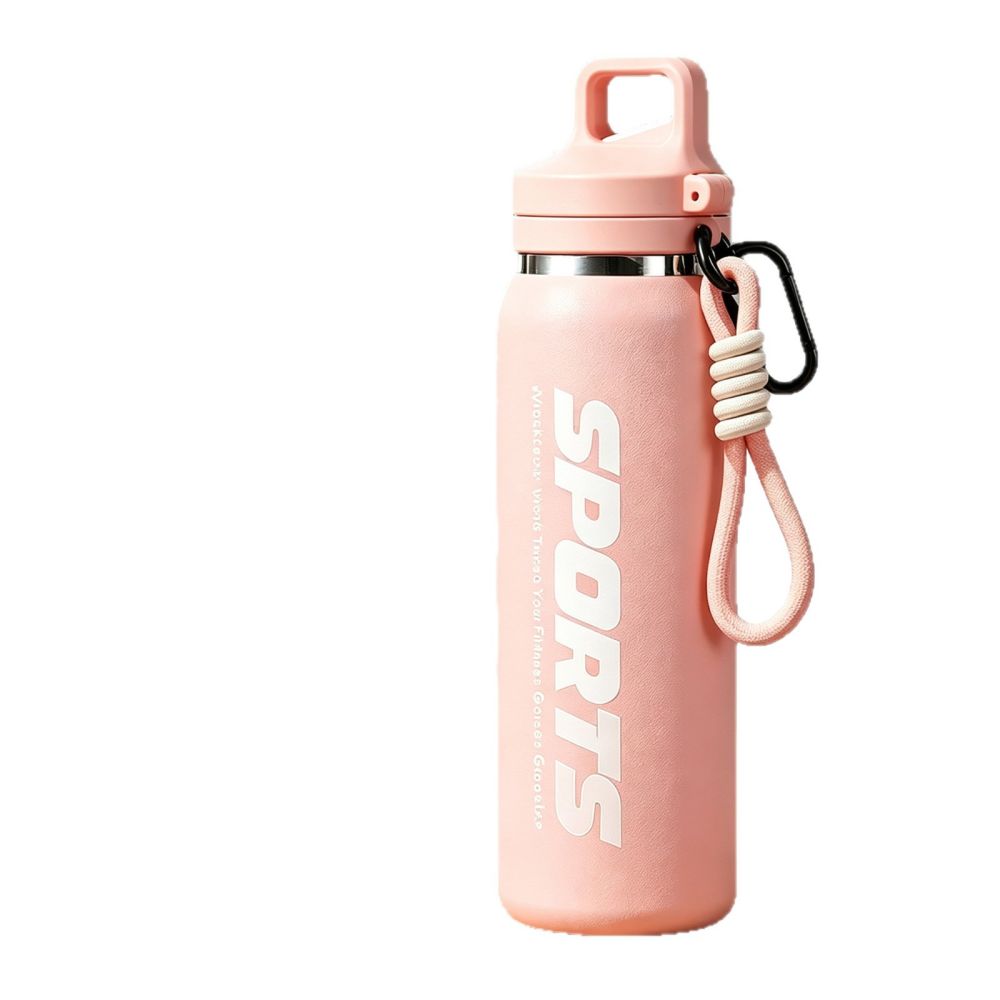 Outdoor Sports Insulated Cup 316 Stainless Steel Dual-Drink Straw Cup One-Click Lid Opening Portable Student Fitness Water Bottle Cup