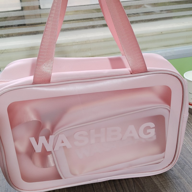 Large Capacity Transparent Waterproof PVC Makeup Bag