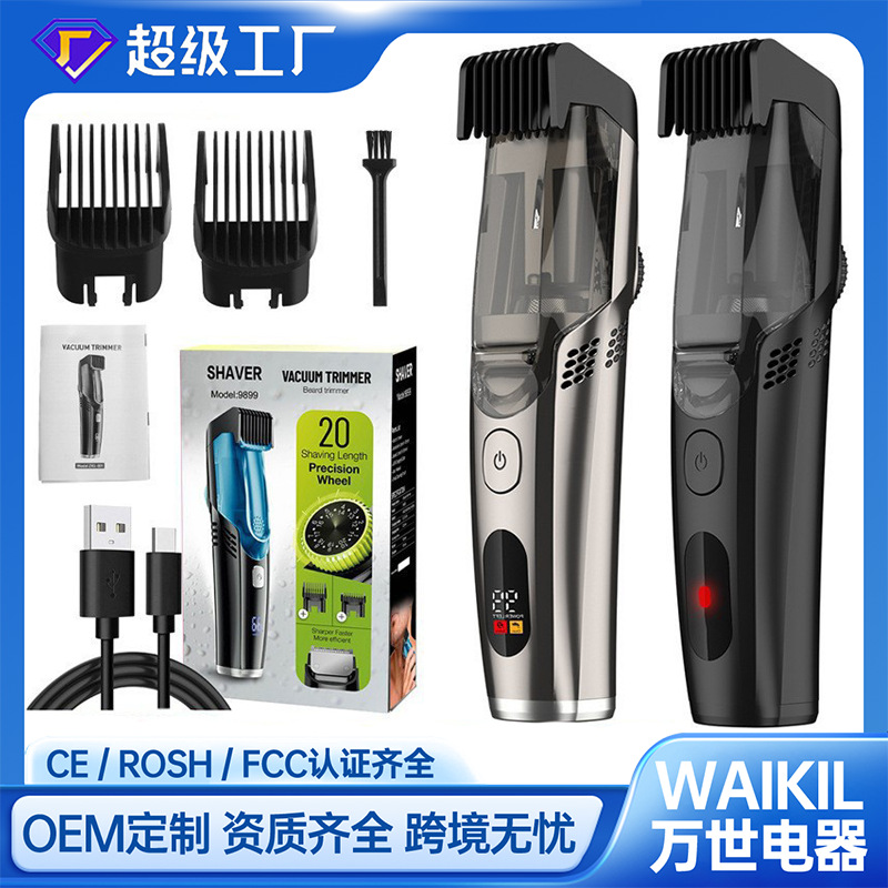 Rechargeable Professional Hair Clipper with LCD Digital Display