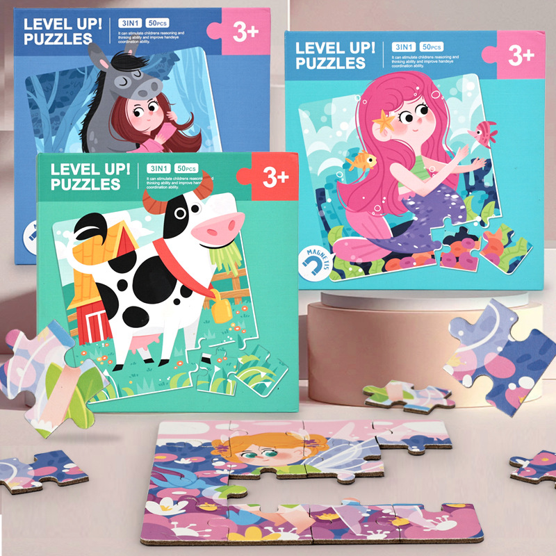 Magnetic Puzzle Educational Toy for Children Aged 3-6