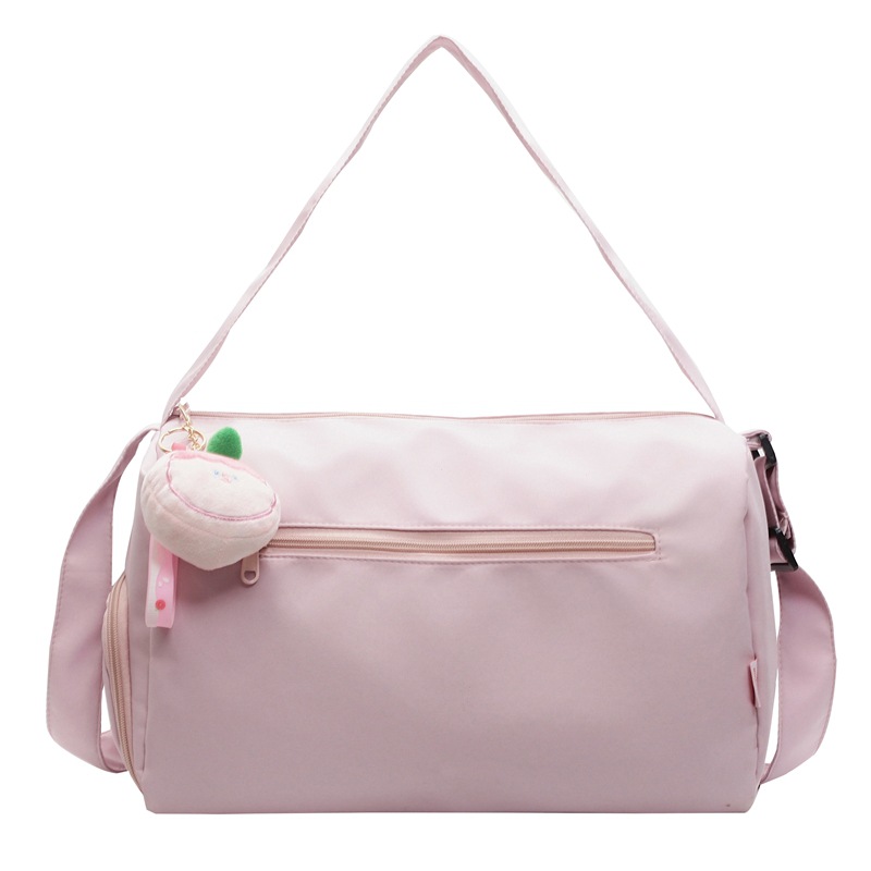 Sports yoga fitness bag 2025 new college student shoulder bag cute pendant-tipped crossbody bag popular travel bag - 10