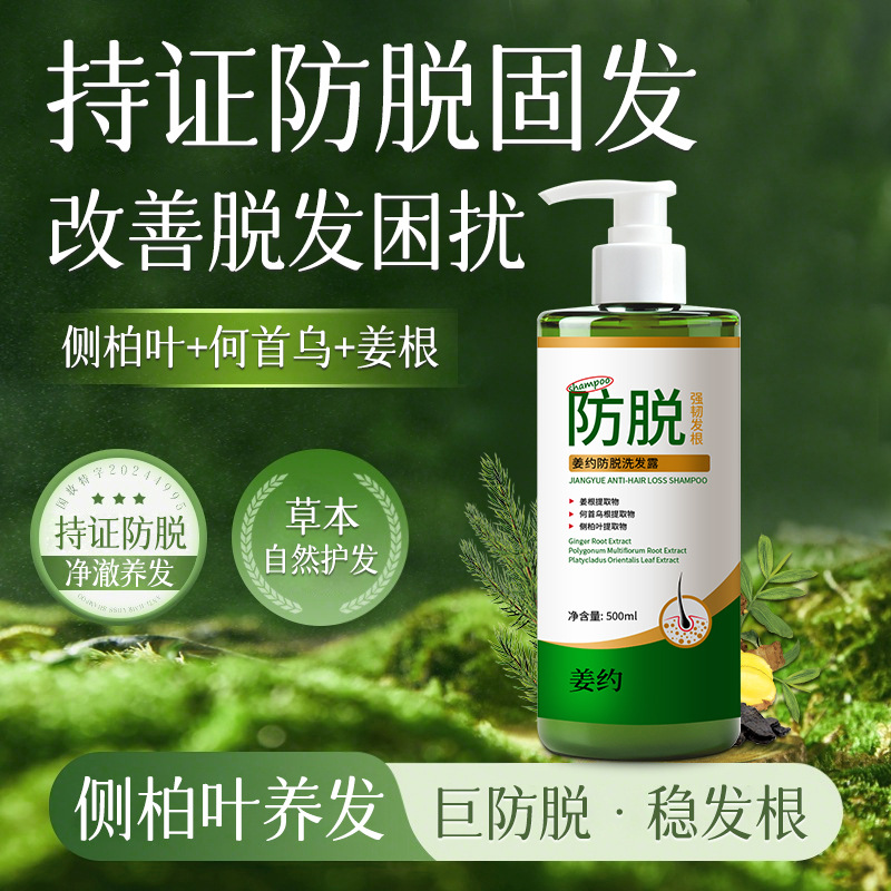 Ingwer-Anti-Haarausfall-Shampoo mit Thujablatt und Fo-Ti