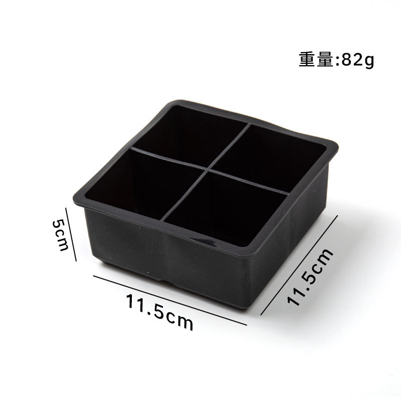 Large silicone ice mold food grade ice cube mold easy release frozen ice ball mold home use ice bar ice maker - 10