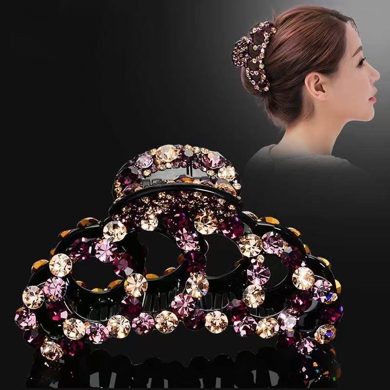 Große Haarklammer Haarspange Neu Haarvolumin Haarspange Damen Hinterkopf Haihaube Haarnadel Strass Kopfschmuck Großhandel