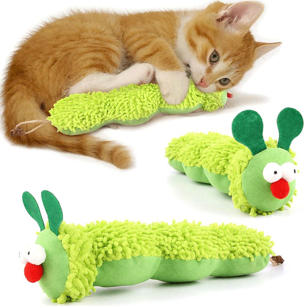 Трансграничная игрушка-гусеница с кошачьей мятой Gall, устойчивая к укусам плюшевая подушка для самостоятельной игры и снятия скуки, интерактивные товары для домашних животных